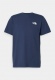 Tee shirt M S/s Simple Dome Te Nf0a87ng8k21 Summit Navy